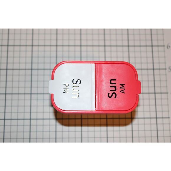 Odaro Extra Large Weekly AM/PM Medication Pill Organizer w/ Removable Med Cups - Picture 7 of 9